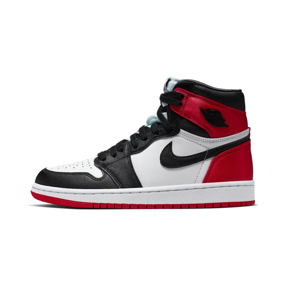 Air Jordan Womens Nike AJ I 1 Retro High ‘Satin Black Toe’ (2019) (CD0461-016)