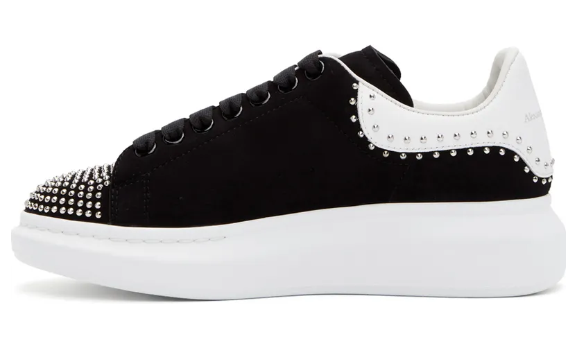 Alexander McQueen Suede Studded Oversized “Black” (634322WHV6Z1071) (3)