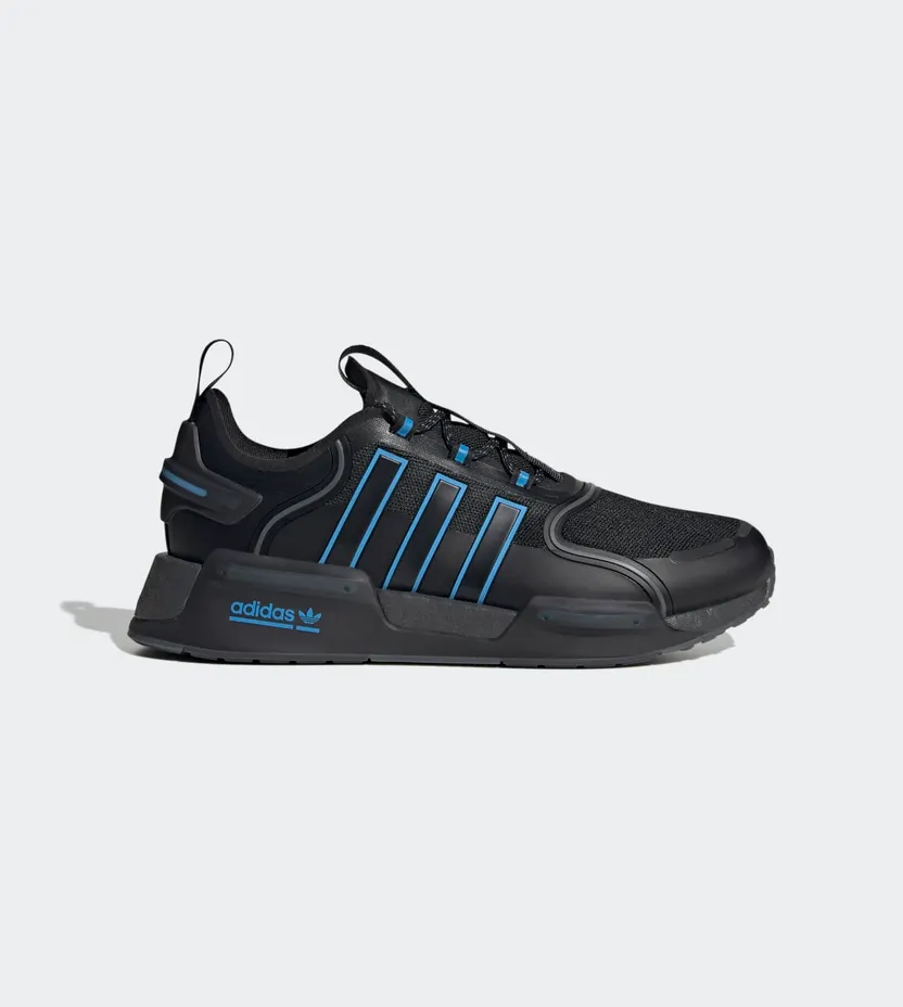adidas NMD_R1 V3 Shoes Core Black / Pulse Blue / Grey Six (HQ6637)