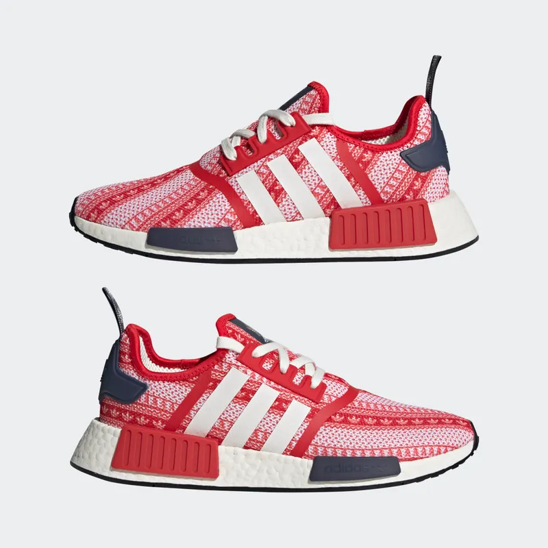 Adidas NMD_R1 Christmas Cloud White / Vivid Red / Shadow Navy (GZ4712)