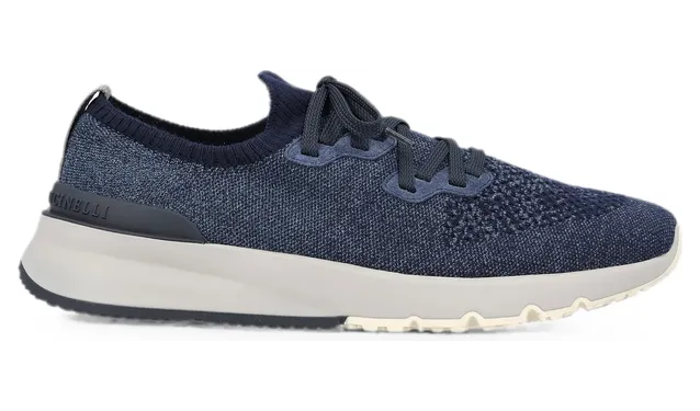 Brunello Cucinelli Knit Lace-up “Blue” (MZUKISO250 CBJ51)