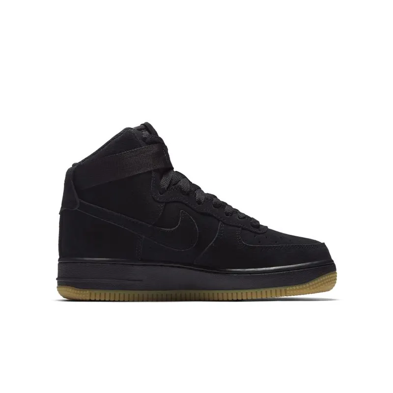 Nike Air Force 1 High Suede Black Gum (GS) Black/Gum Light Brown-Black (807617-002)