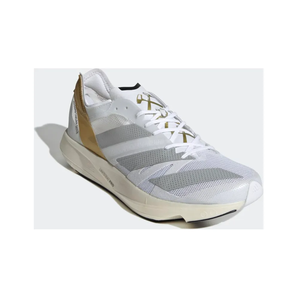 adidas Adizero Takumi Sen 8 TME Cloud White / Grey Two / Gold Metallic (GW1380)