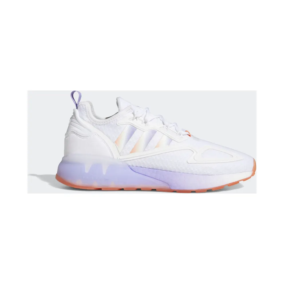 adidas ZX 2K Boost Schuh Cloud White / Light Purple / Hazy Copper (GV7760)