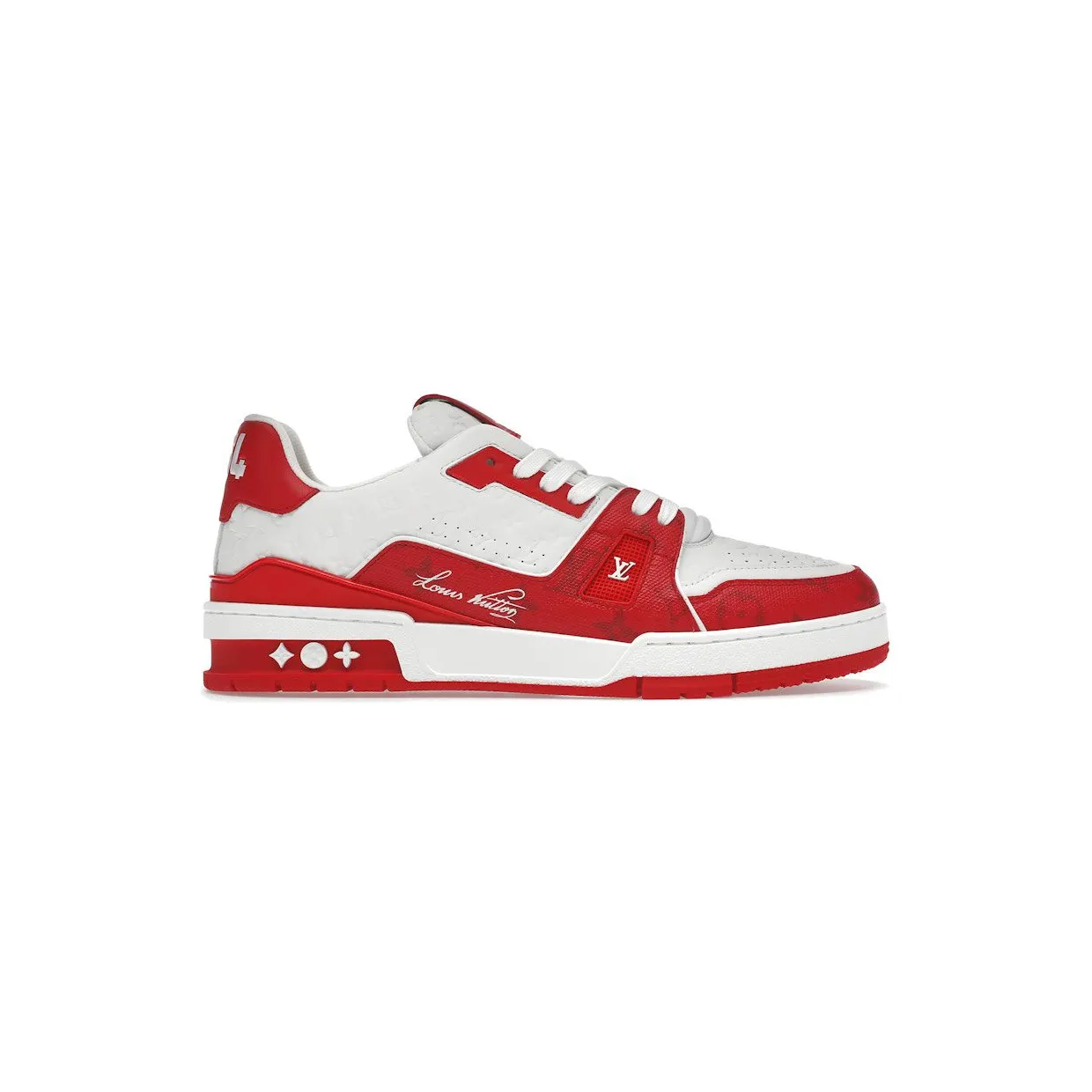 Louis Vuitton Trainer #54 Signature Red White (1AANFJ)