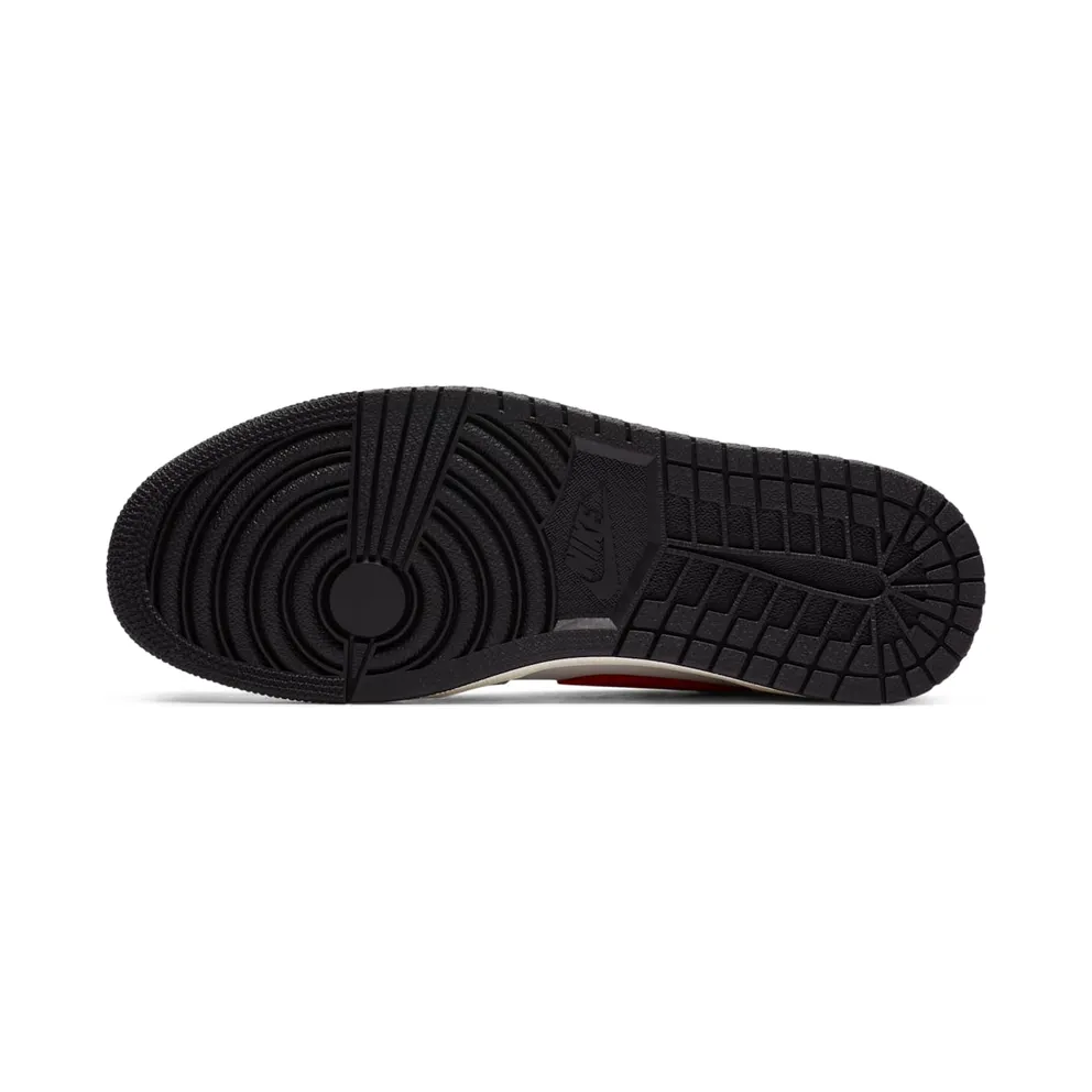 Jordan 1 Low Night Track Sail/Metallic Silver-Varsity Red-Black (DA4668-001)
