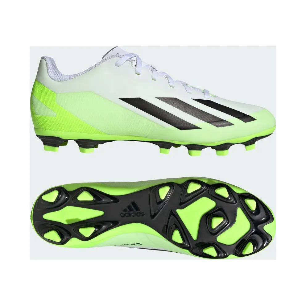 adidas X Crazyfast.4 FG Cloud White Core Black Lucid Lemon (HQ4535)