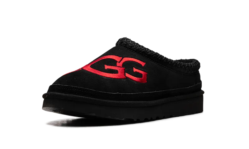 Ugg Tasman Logo Slide “Black / Samba Red” (1112448-BSMR)