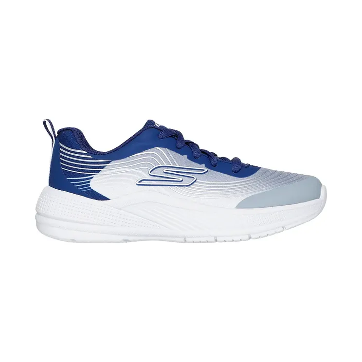 Skechers Microspec NavyGray.&White Textile / Navy Synthetic / Gray Trim (403927L-NVLG)