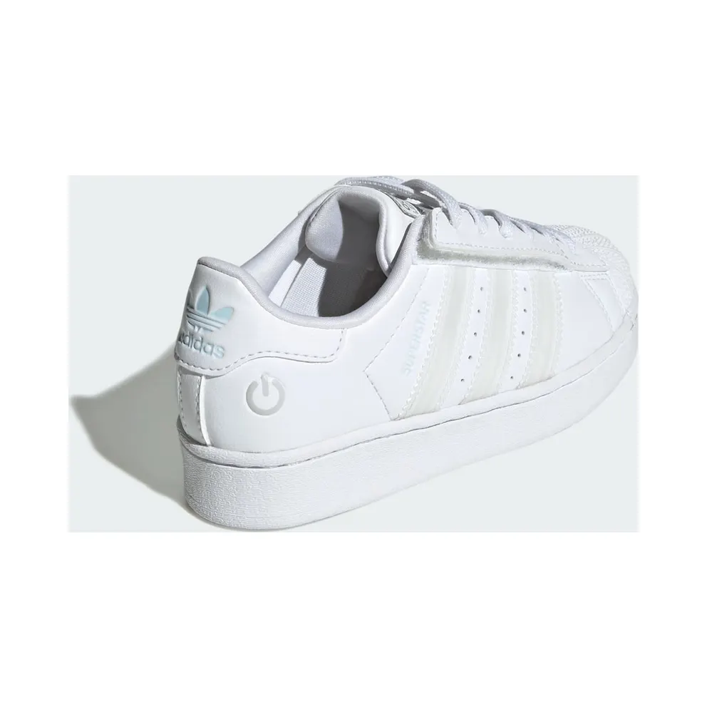 Adidas Superstar Led Lights Comfort Closure Elastic Lace Kids Cloud White / Cloud White / Cloud White (JQ6418)