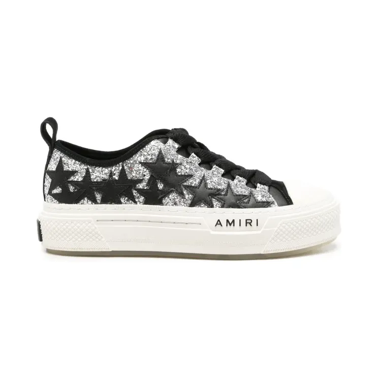 Amiri Glitter Stars Court “Silver” (AW426SN0050025)