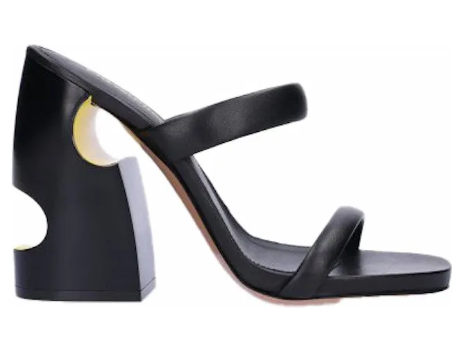 OFF-WHITE Pop Bulky Nappa Mule Black (OWIJ029S23LEA0011018)