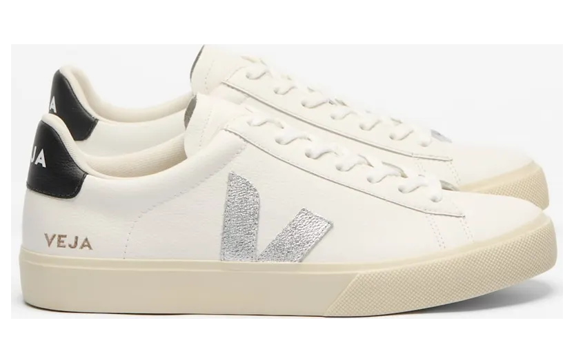 Sneakers Veja Campo Leather White/ Silver/ Black (CP0521753A)