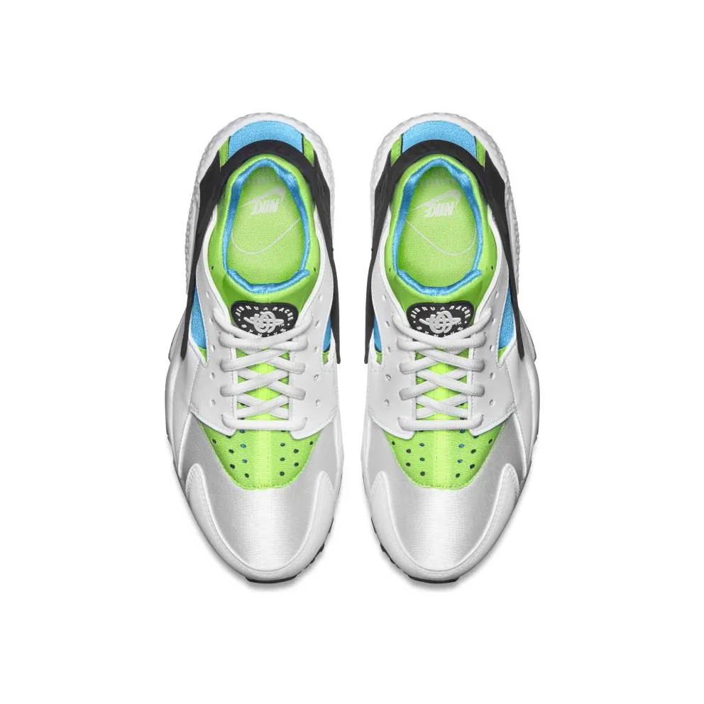 Nike Air Huarache Run White Clearwater Flash Lime (W) White/White-Clearwater-Flash Lime (634835-100)