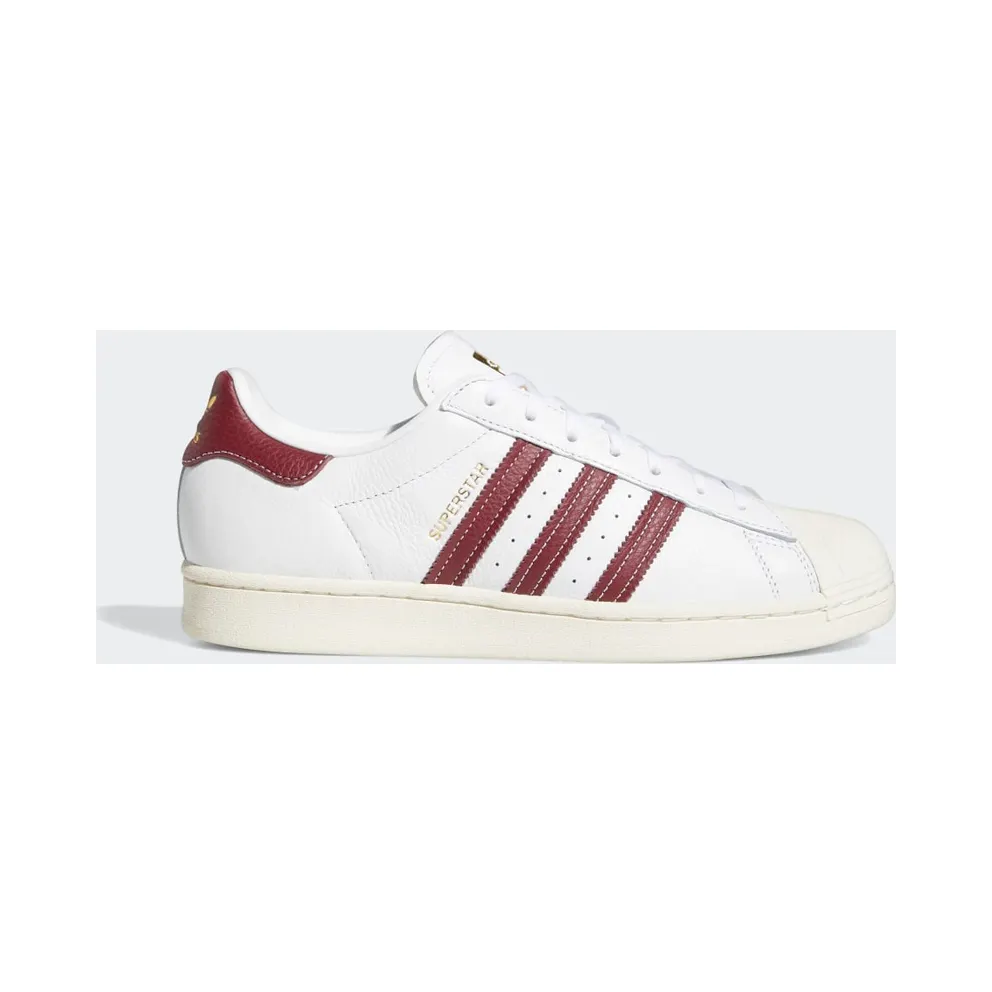Adidas Superstar Cloud White / Collegiate Burgundy / Gold Foil (GZ1603)