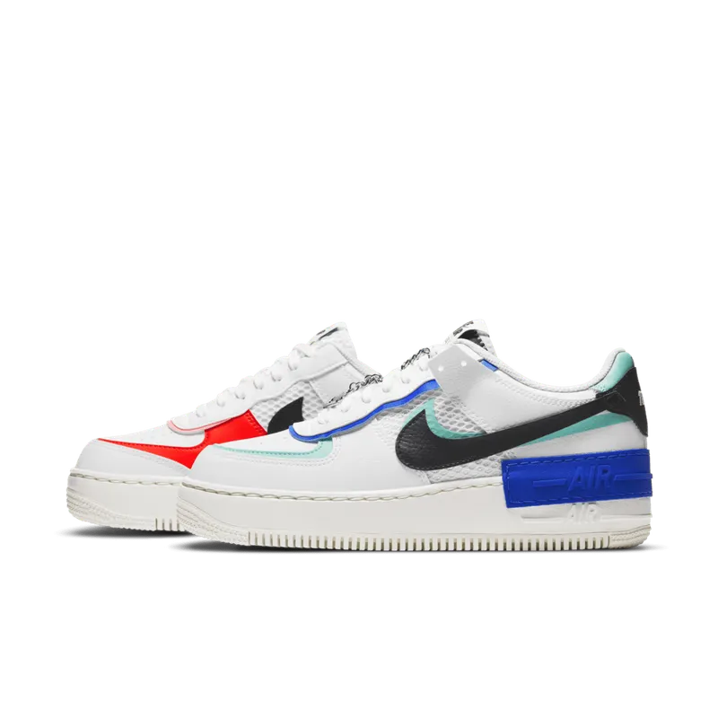 Nike Air Force 1 Shadow White Blue Black (W) (DH1965-100)
