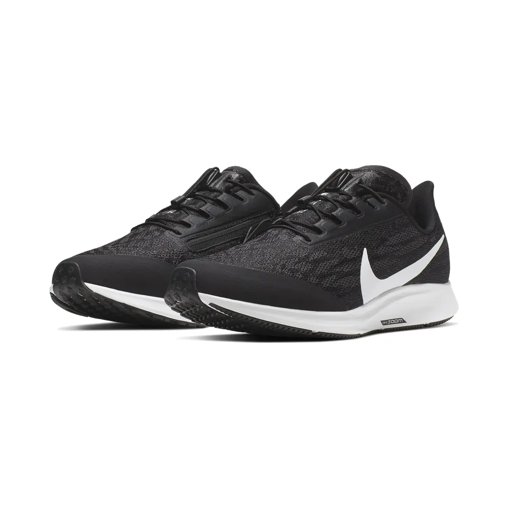 Nike Pegasus 36 FlyEase (extra breed) “Black / Thunder Grey / White” (BV0612-001)