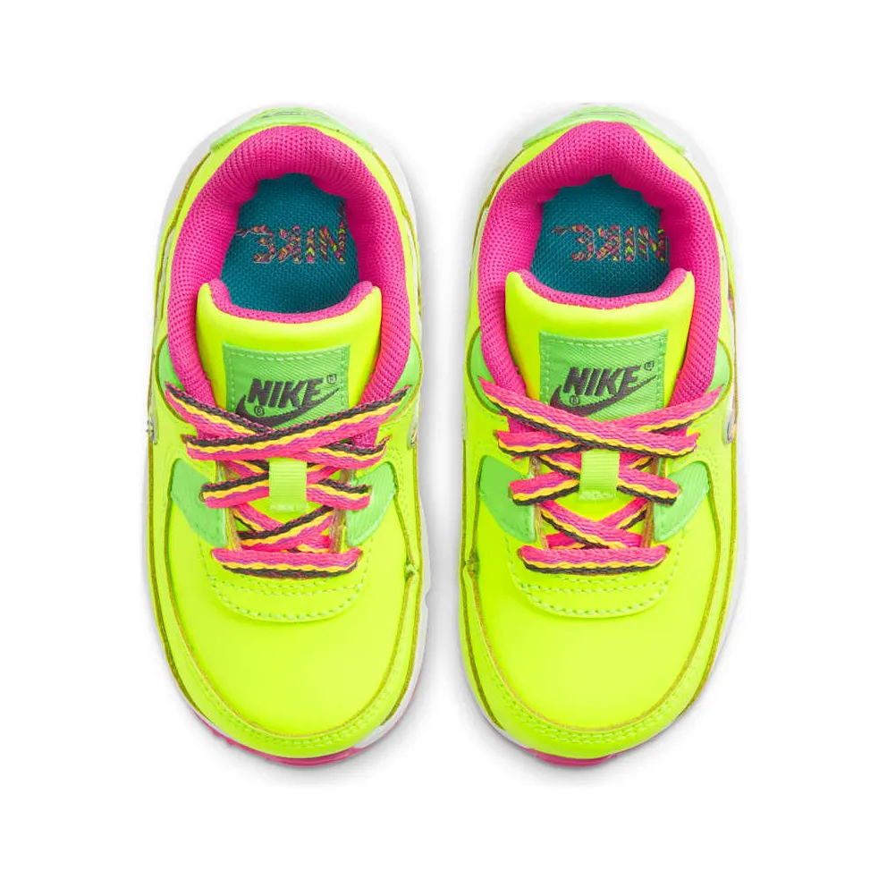 Nike Air Max 90 Volt Fire Pink Green Strike (TD) Volt/Fire Pink-Green Strike-Multi-Color (CW5798-700)