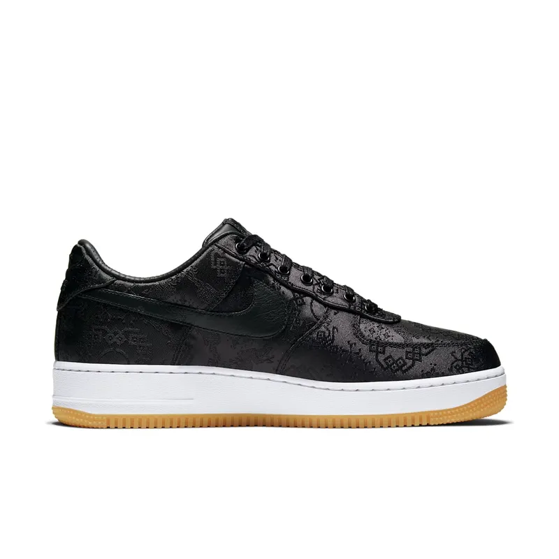 Nike x CLOT x Fragment Air Force AF 1 Black Silk (2019) (CZ3986-001)