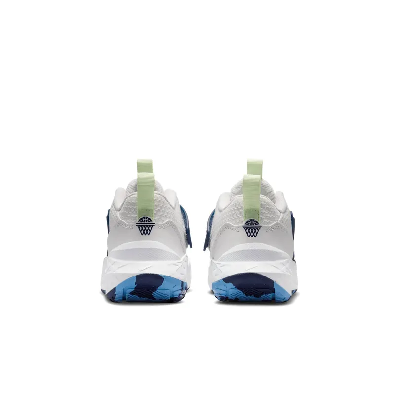Nike Team Hustle D 12 White Midnight Navy Volt Tint (HF6280-104)