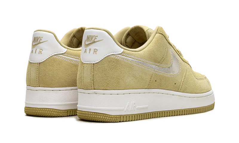 Nike Air Force 1 Low ’07 LV8 “Buff Gold Sail Embroidered Swoosh” (HJ4465-700)