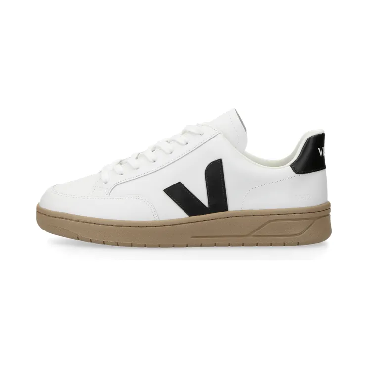 VEJA V-12 Leather (extra white / black / dune) – XD0203640