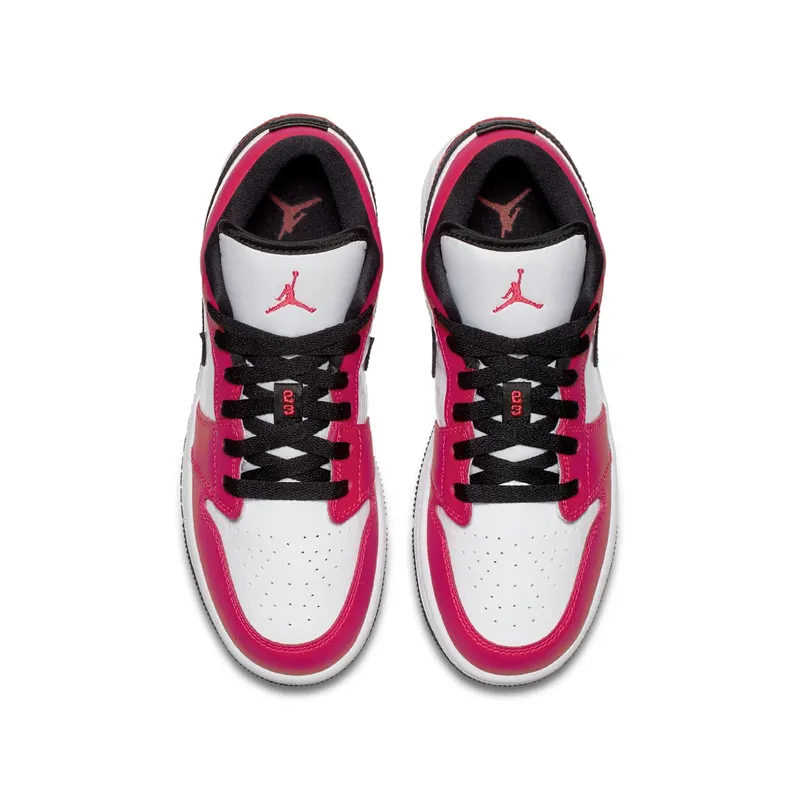 Jordan 1 Low Rush Pink (GS) Rush Pink/White-Black (554723-600)