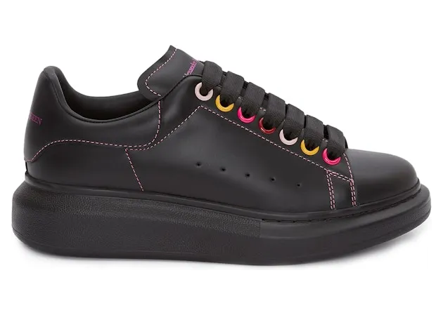 Alexander McQueen Oversized Black Rainbow Eyelets (W) (553770 WHZ4S 1312)