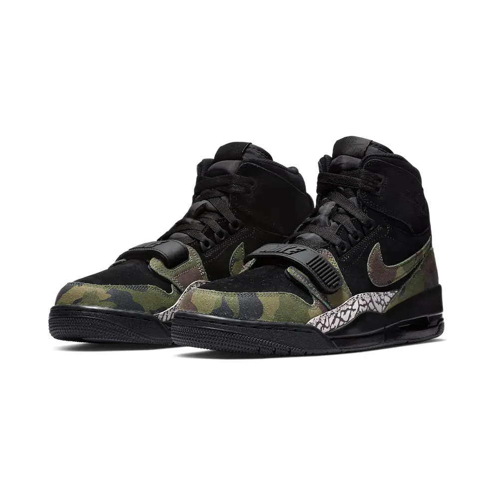 Air Jordan Nike AJ Legacy 321 Black Woodland Camo (AV3922-003)