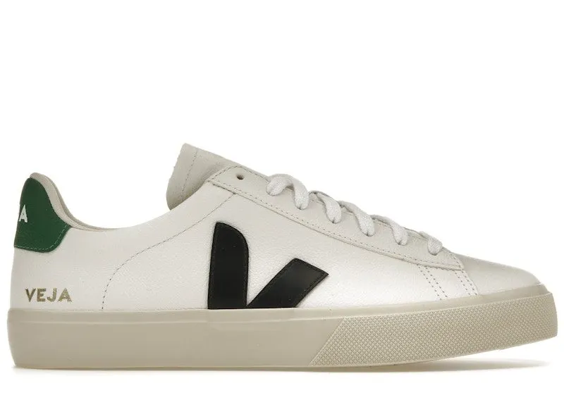 Veja Campo Chromefree Leather White Black Emeraude (CP0503155)