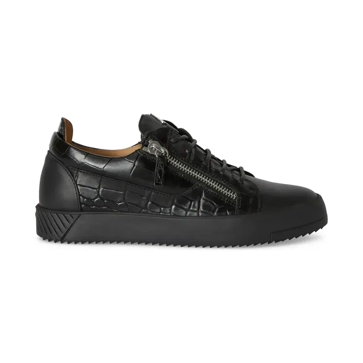 Giuseppe Zanotti Frankie mit doppeltem Reißverschluss “Black” (RU90104H08)