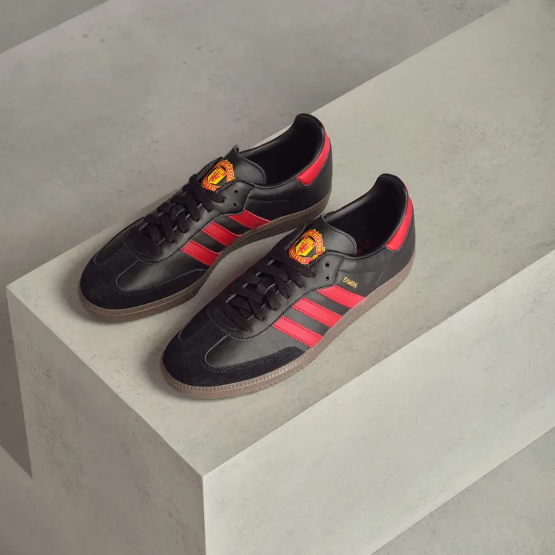 Adidas Samba Team Core Black / Real Red / Gum (HQ7030)