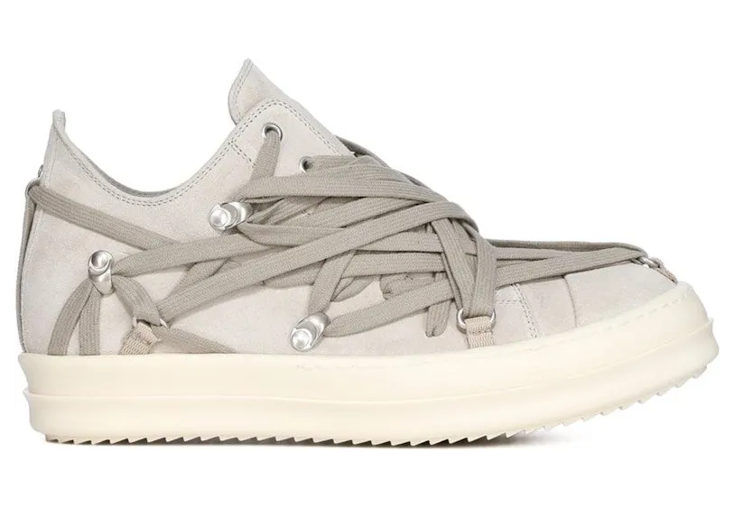 Rick Owens Hollywood Megalace Low Dinge Milk (RU01E5886lVSW1-411)