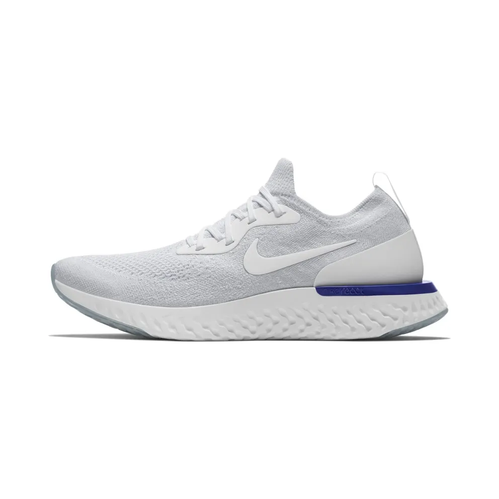 Nike Epic React Flyknit White/Racer Blue (AQ0067-100)