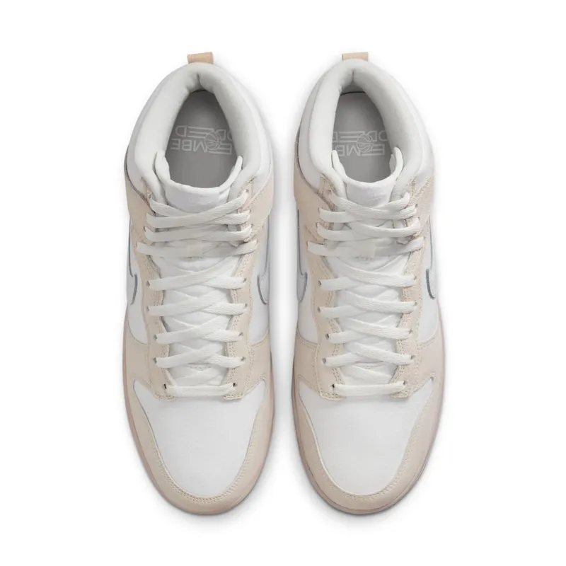 Nike Dunk High Retro PRM “Cracked Leather Swoosh” (DV0822-100)