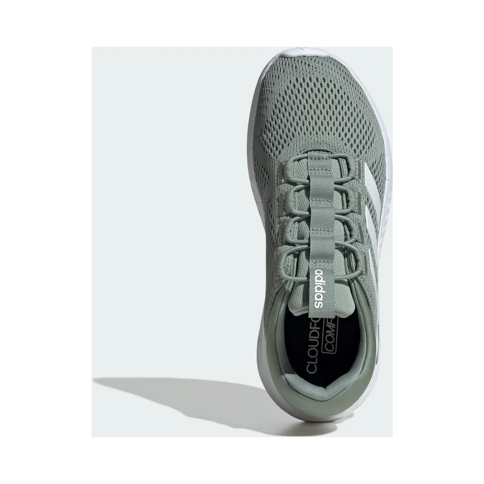 Adidas Cloudfoam Comfy Elastic Silver Green / Cloud White / Silver Green (JR5514)