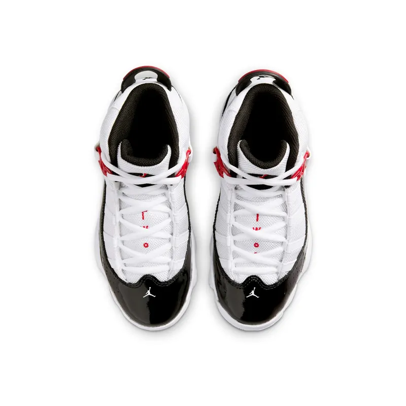 Jordan 6 Rings White Varsity Red Black (323432-164)