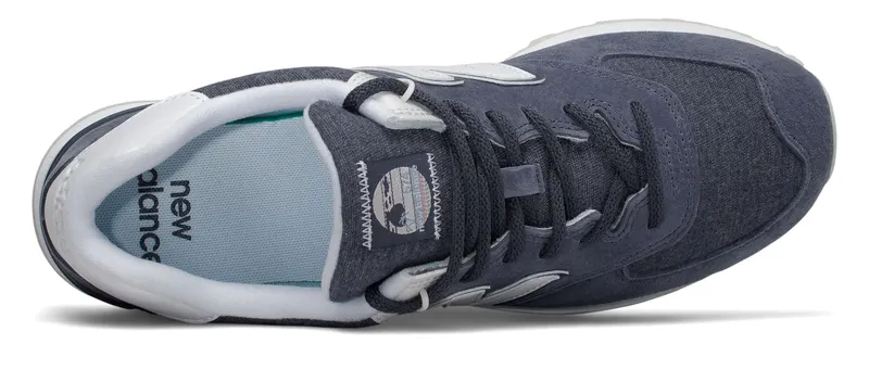 New Balance 574 Fleece Navy Navy/White (ML574SPZ)
