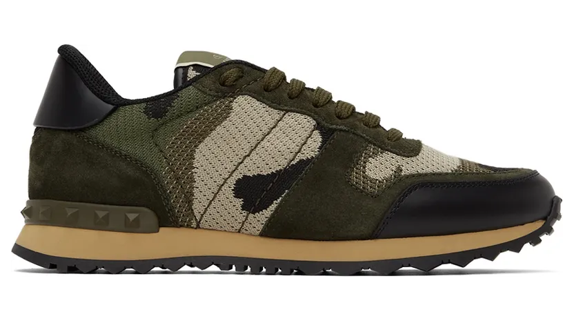 Valentino Garavani Camo Mesh Rockrunner “Green” (WY2S0723QRK)