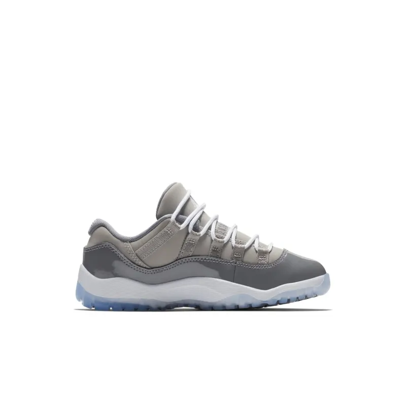 Jordan 11 Retro Low Cool Grey (PS) Medium Grey/White-Gunsmoke (505835-003)