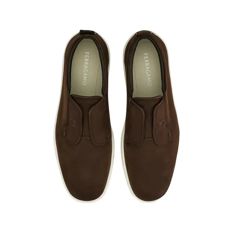 Ferragamo Derby Slip-on “Brown” (02A000 0793218 M LIBAR)