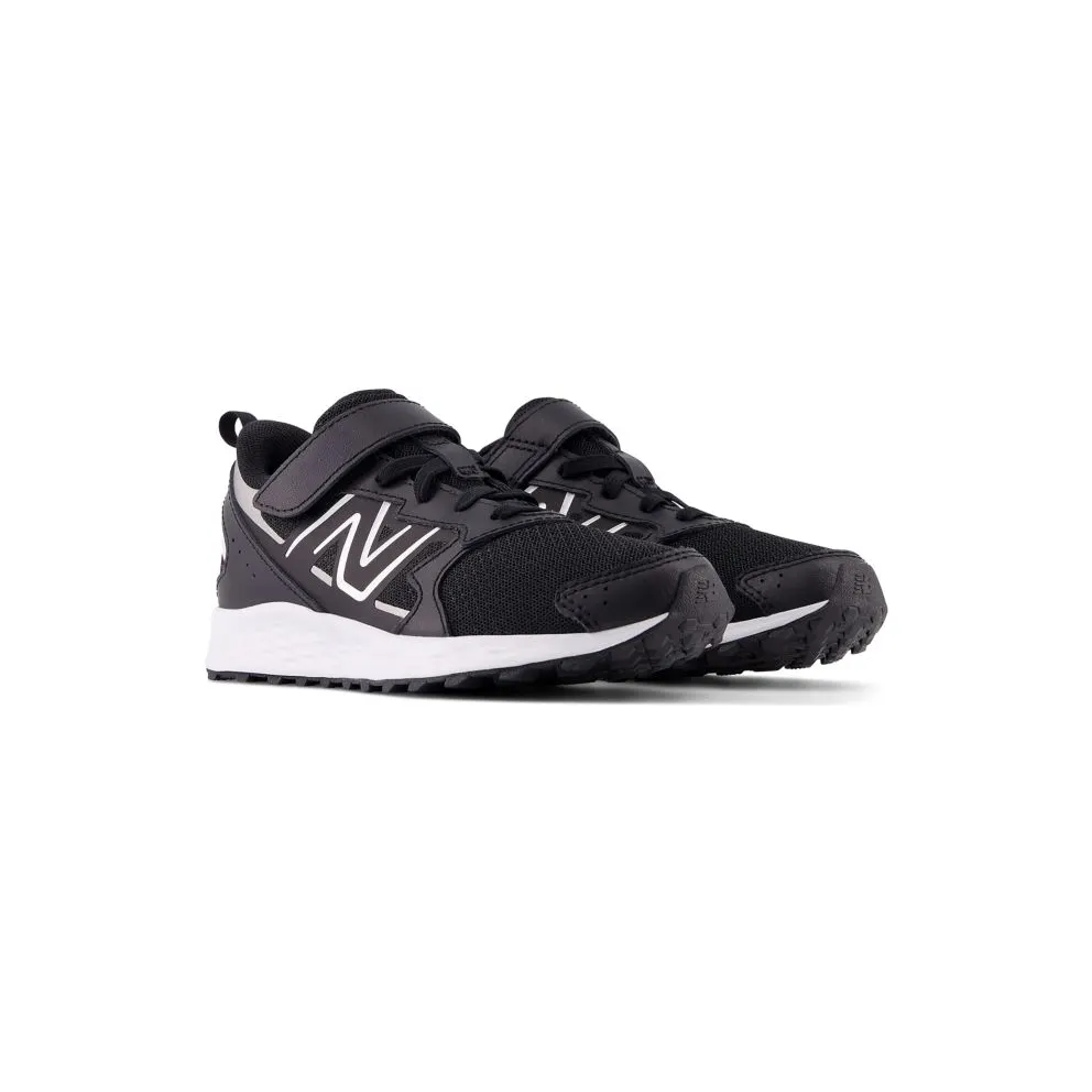 New Balance Fresh Foam 650 Bungee Lace Black Metallic Silver White (YT650BK1)