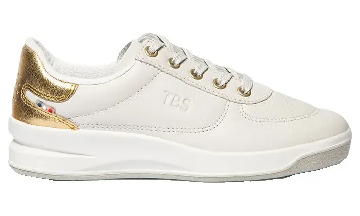 TBS sneaker wit/goud (BRANDIE-S7I17)