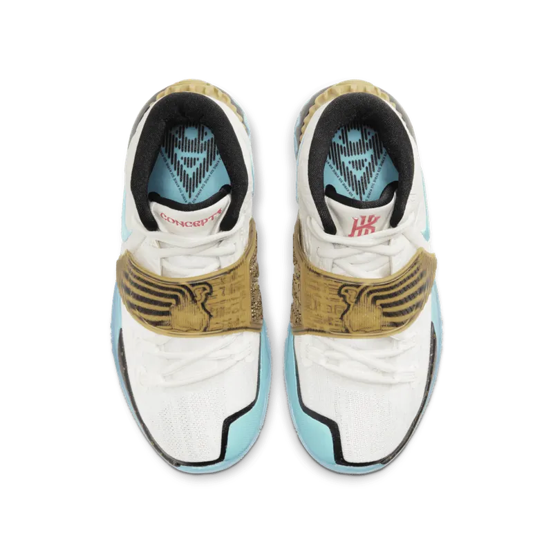 Nike Kyrie 6 Concepts Golden Mummy (GS) Sand/Teal-Metallic Gold (CV5572-149)