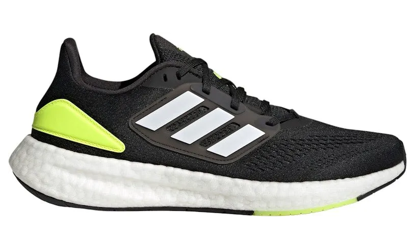 adidas Pureboost 22 Core Black Cloud White Solar Yellow (HQ1449)