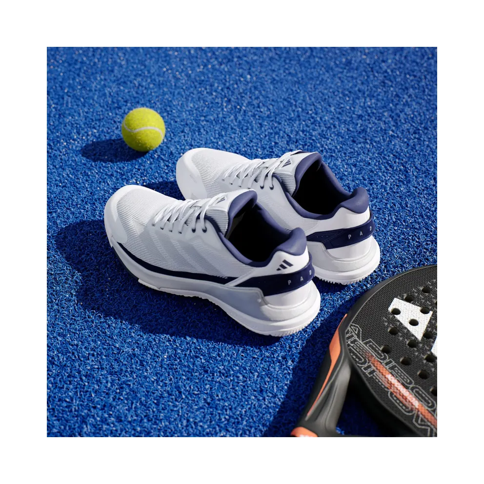 Adidas Crazyquick Padel Cloud White / Silver Metallic / Dark Blue (JR2127)