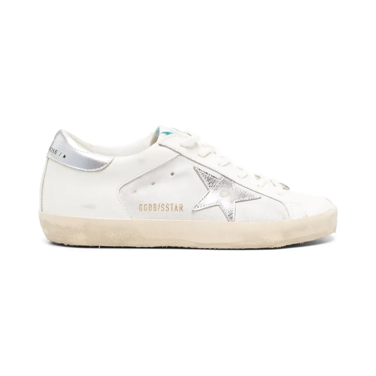 Golden Goose Super-Star leren “White” (GWF00103F005189)