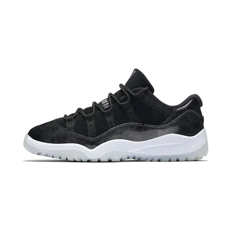 Jordan 11 Retro Low BP Barons “Black / Metal Silver / White” (505835-010)