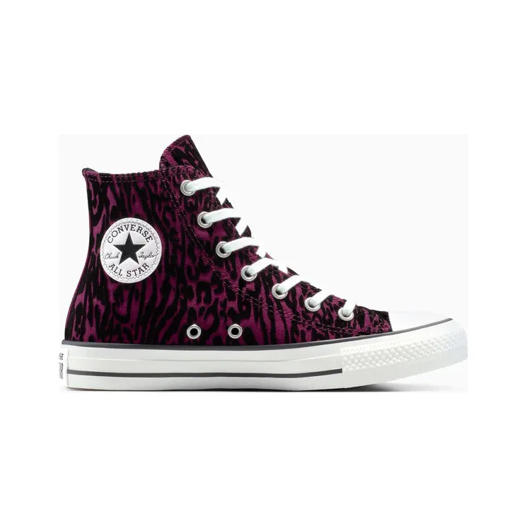 Converse Chuck Taylor All Star Flocked Leopard Print Frozen Acai/White/Black (A17710C)