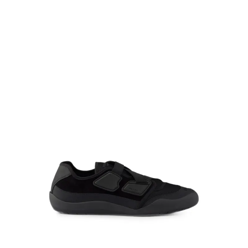Prada Speedrock Leather and Mesh Fabric “Black” (2EE487 F G000 3H0K F0002)